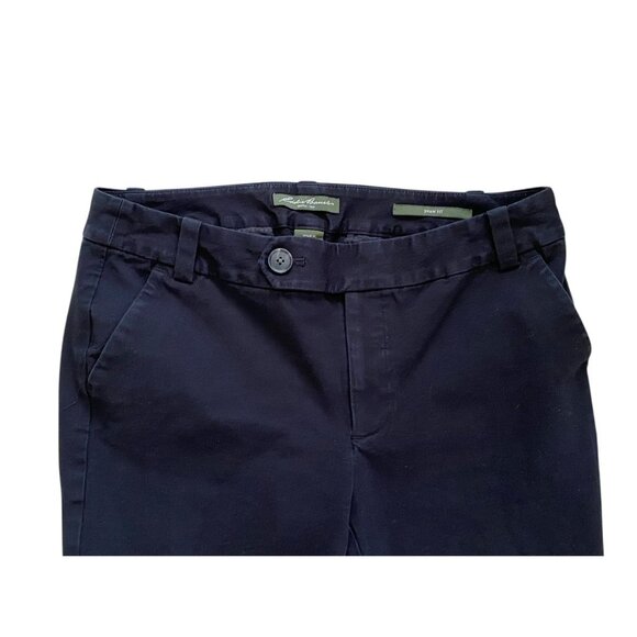 Eddie Bauer Womens Shaw Fit Faded Black‎ Straight Leg Chino Pants Size 8 Casual - Picture 2 of 7